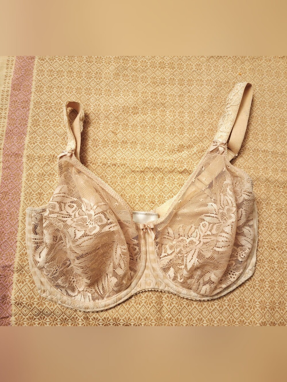 PrimaDonna Lace Underwire Full Cup Bra Nude Beige 32H / 70H